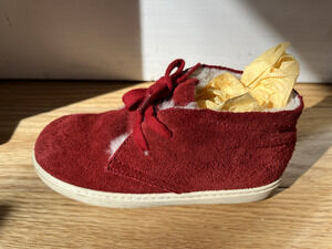 TOD'S Boys Red Suede Chukka Boots